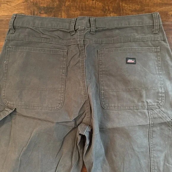 Dickies Carpenter Pants Mens 36x32 Gray Canvas Workwear Utility Painter Pant - Picture 7 of 8